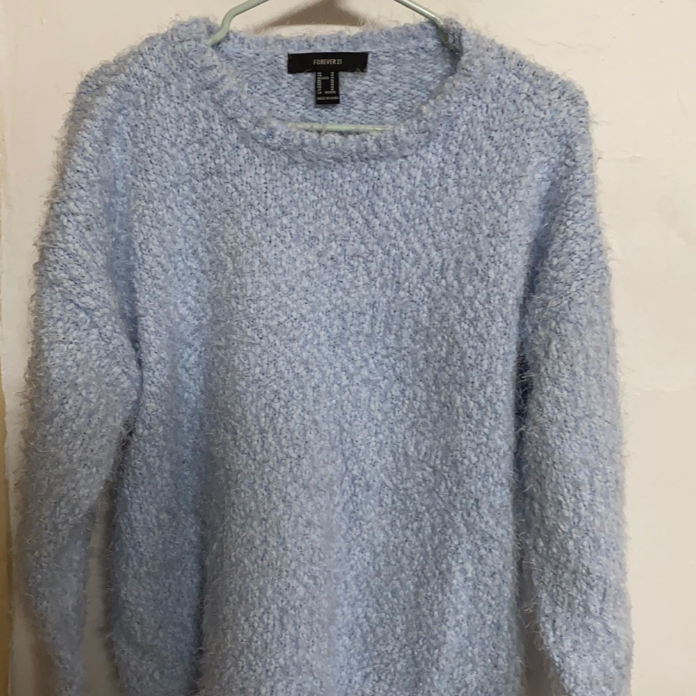 Light blue knit sweater
